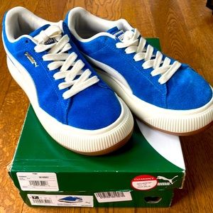 Blue Suede Puma Sneakers